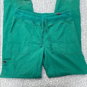 koi Women's Wide Leg Tall Scrub Pants in  Green